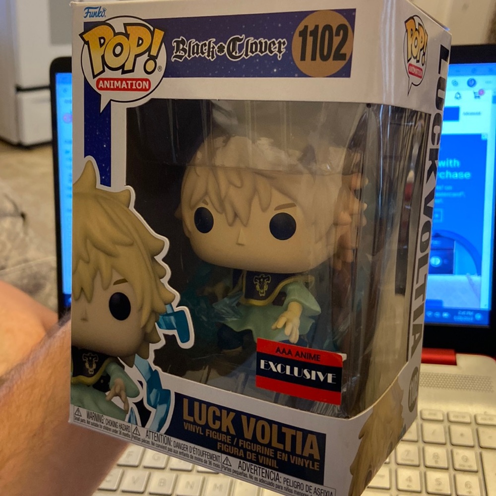 NM -Black Clover: Luck Voltia (AAA) Exclusive Funko PoP!